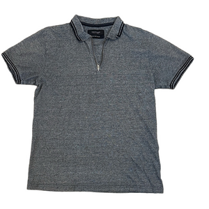 Cactus Man Ricky Singh Quarter Zip Knit Polo Shirt Size M